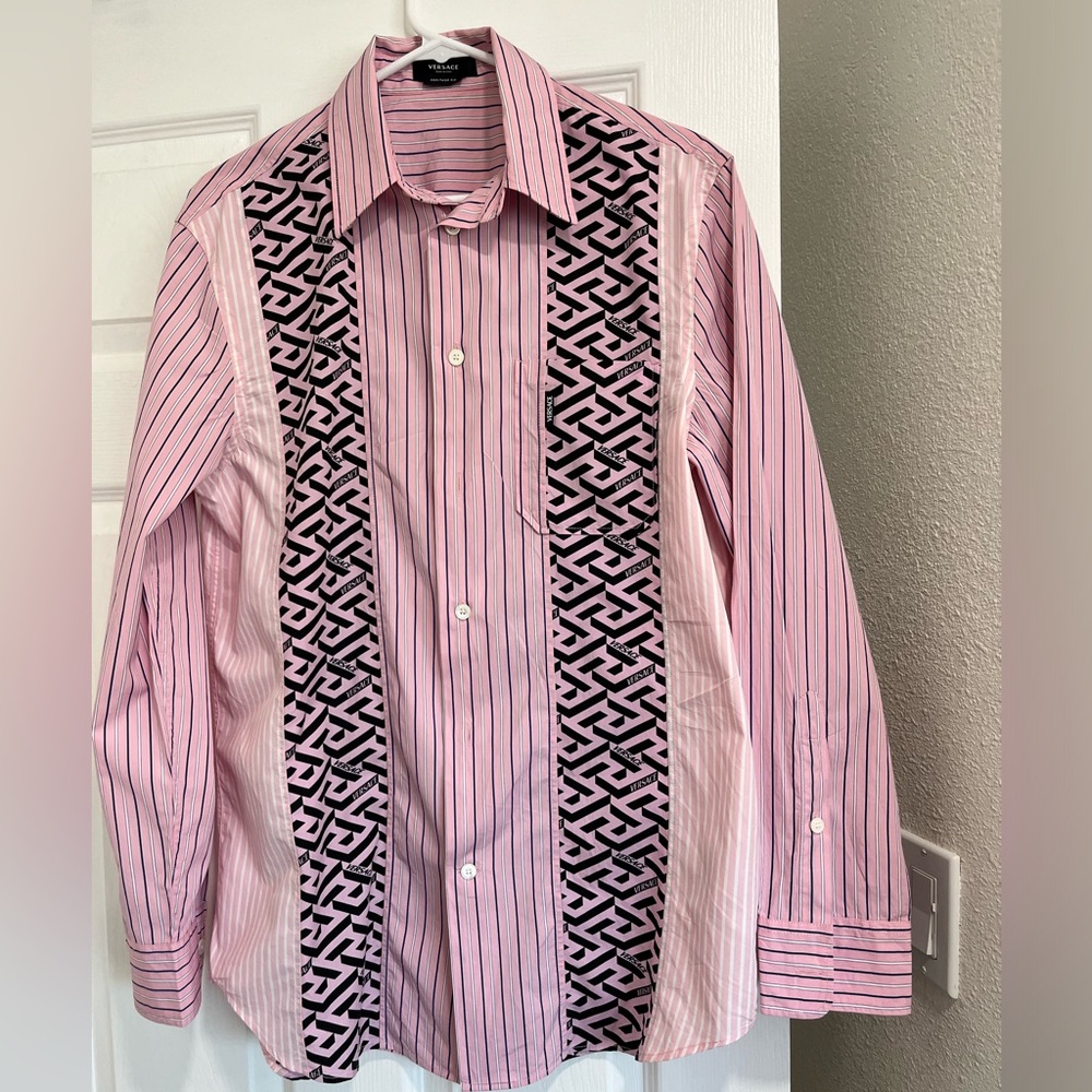 Authentic Versace pink men’s shirt